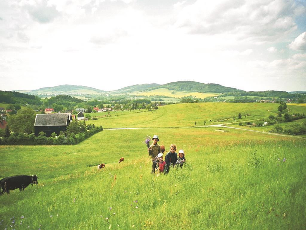 Ferienwohnungen Harmonie Und Bergblick Crostau Esterno foto